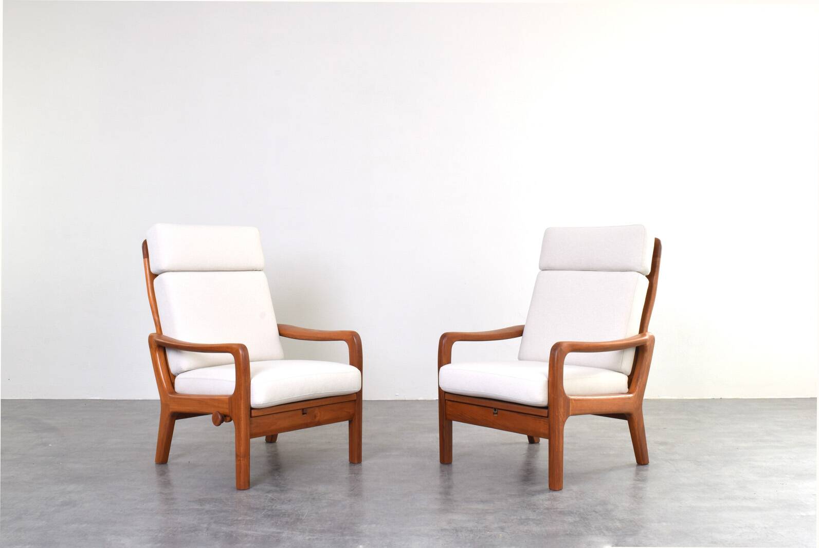 Mid-Century Danish Teak Lounge Chairs by Juul Kristensen, 1960s, Set of 2