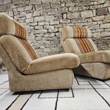 Paire de chauffeuse vintage 1970"