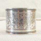 Solid silver towel round late 19th