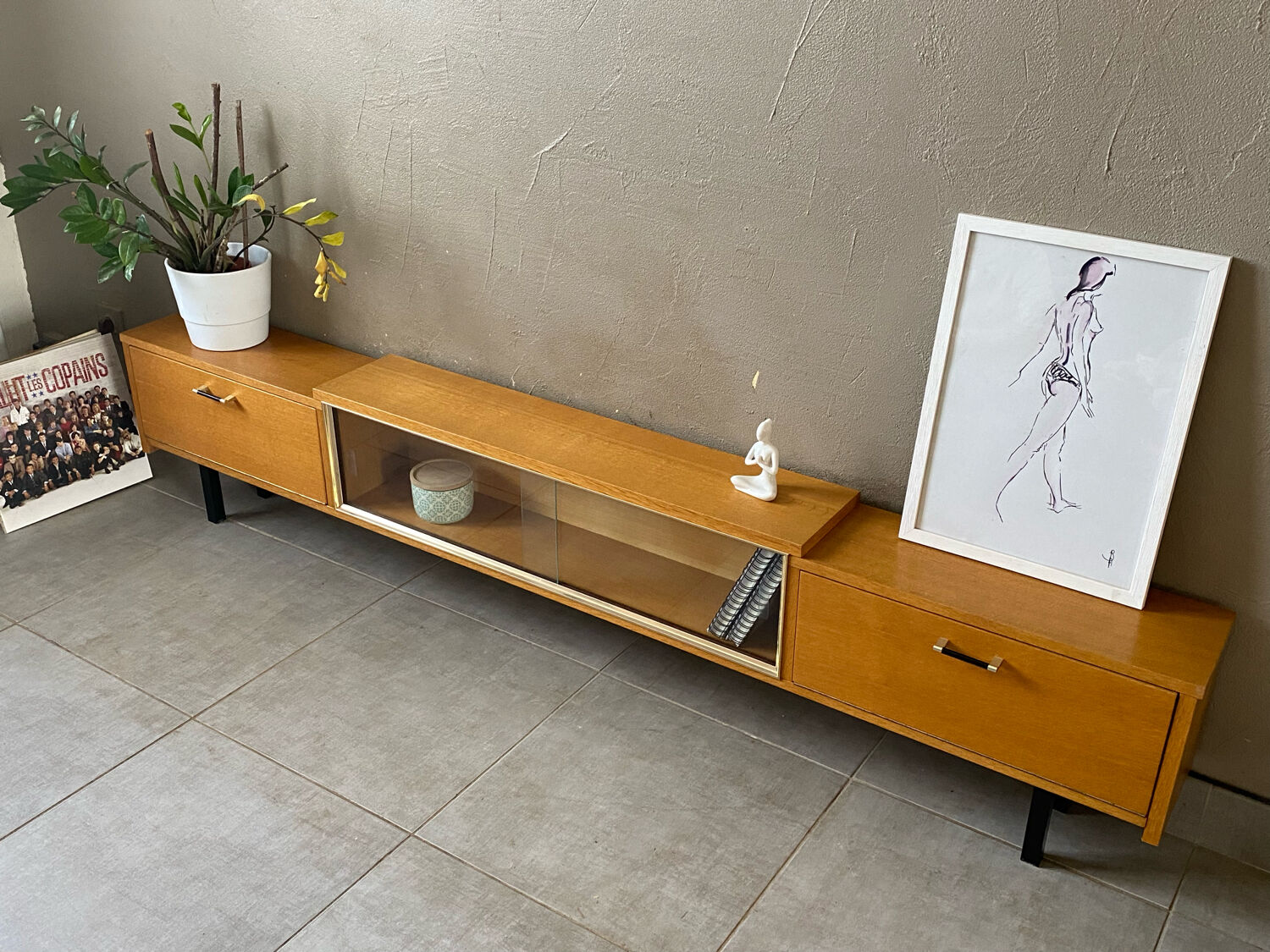 Vintage wooden row from the 50s-60s