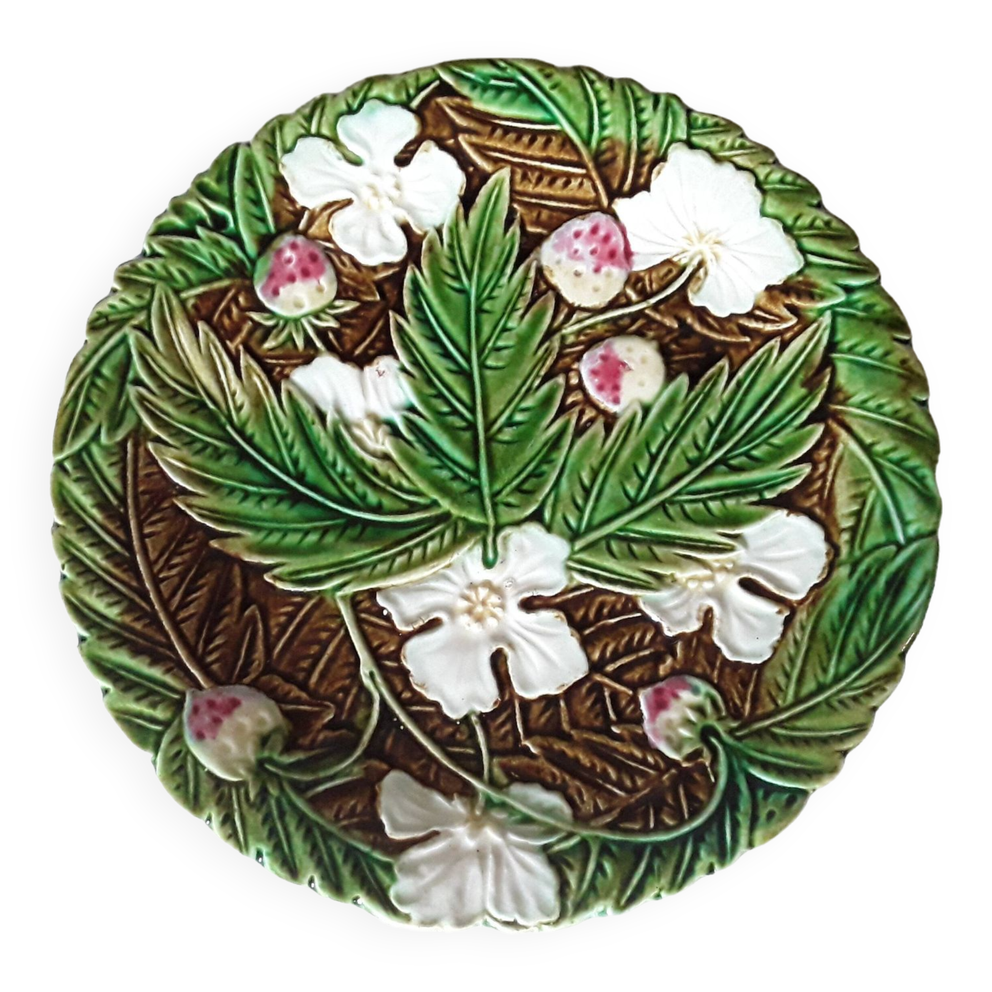 Antique 19th century slip plate