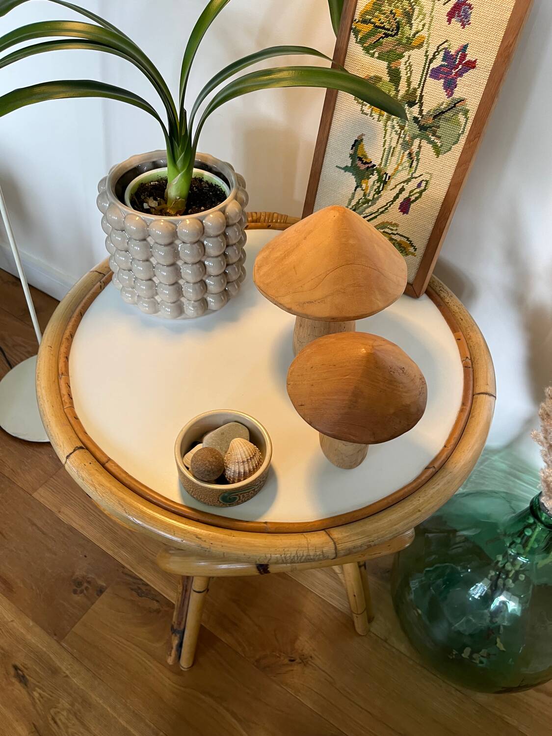 Round table 70 rattan wicker