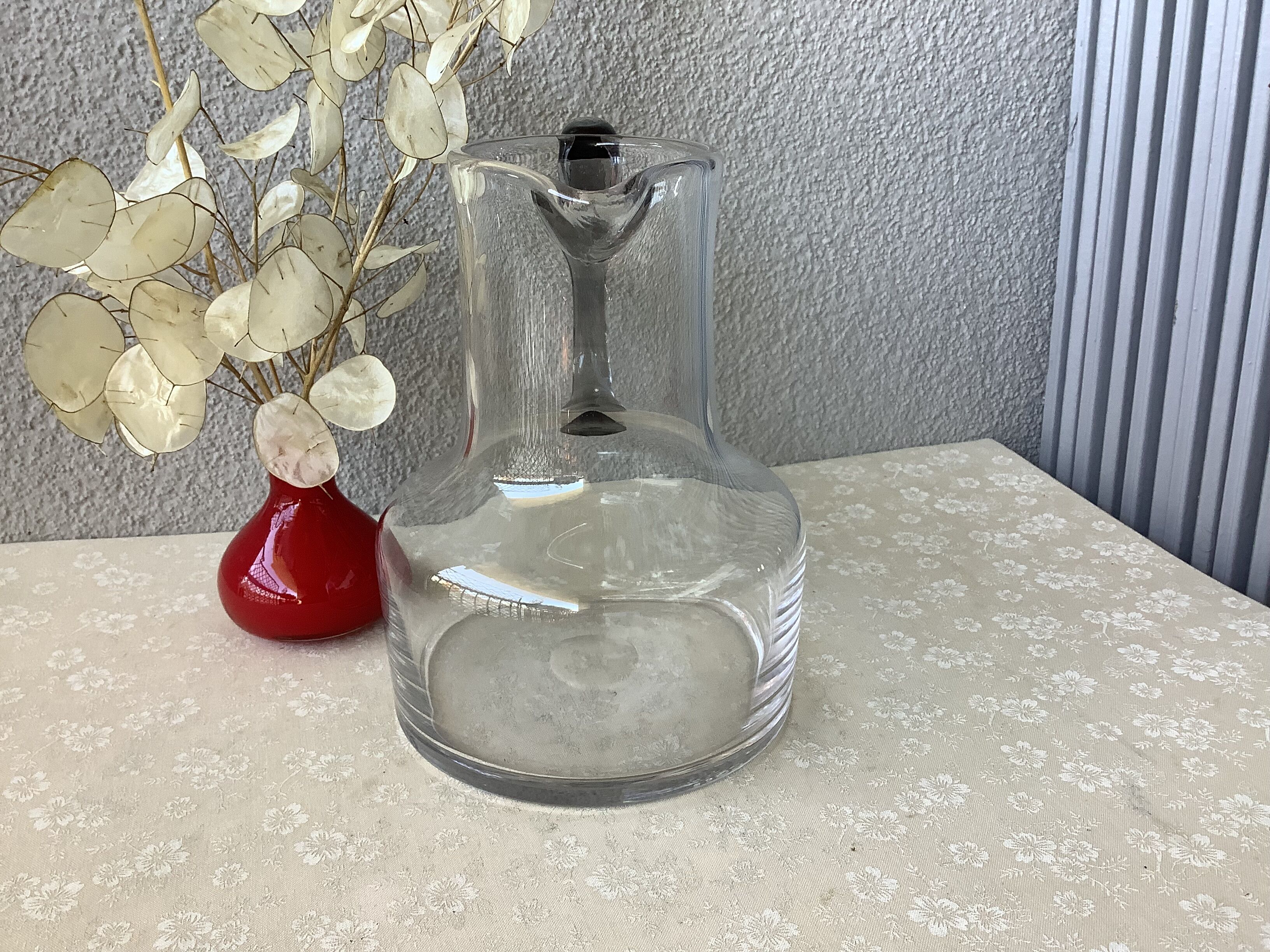 Design blown glass decanter