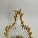 Old Bayel golden crystal vase or fruit bowl