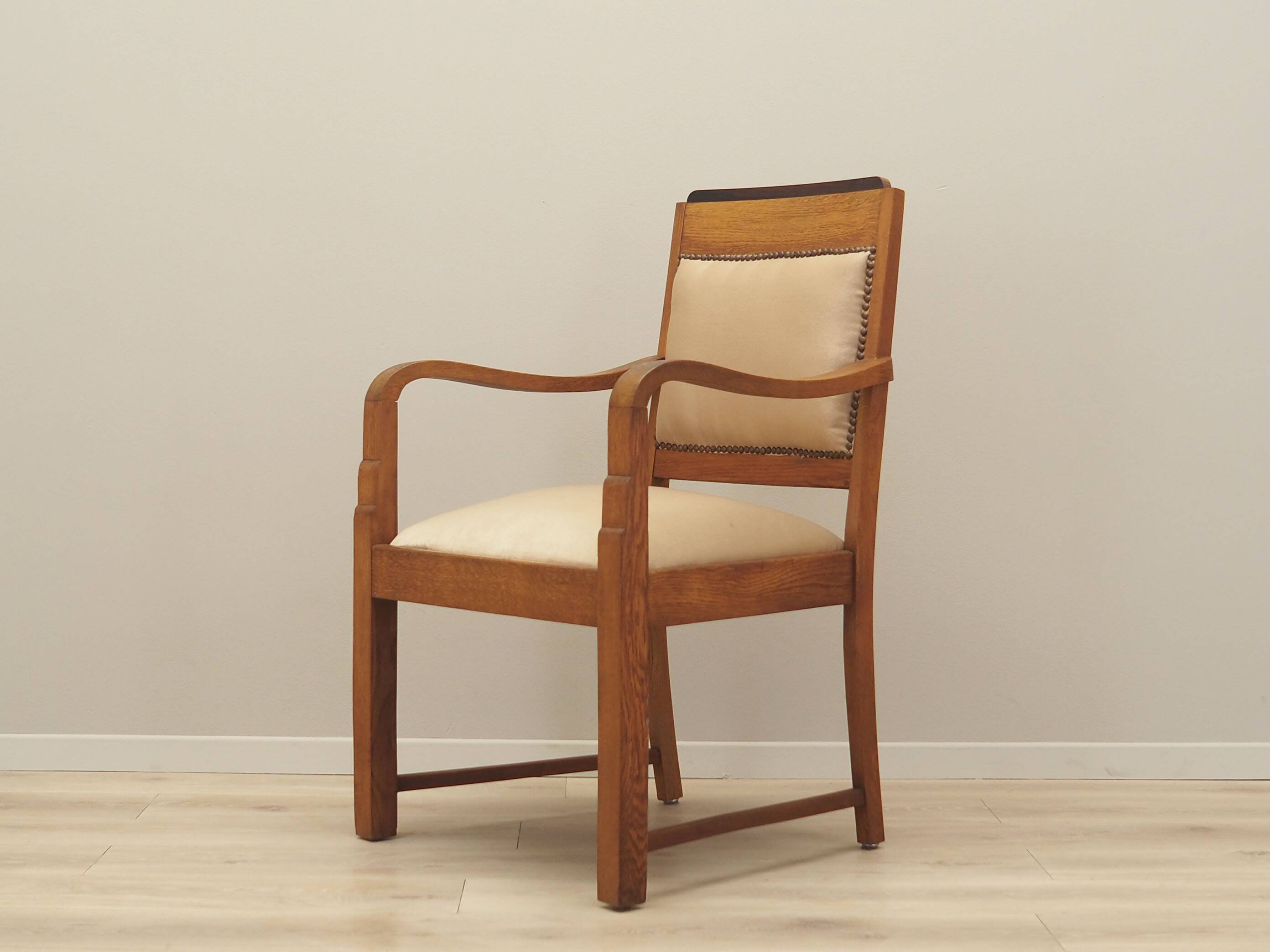 Fauteuil en chêne, Art Déco, années 1950, production : Danemark