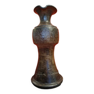 Jean Marais: Superb antique pitcher in glazed terracotta circa 1940
