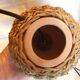 2 Small Vintage Braided Rope Lamps Height 32 cm