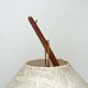 Dornstab table lamp in modern teak from the mid-century by A. Pöll for Kalmar, Vienna, 1950s.