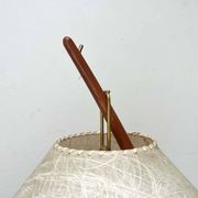 Dornstab table lamp in modern teak from the mid-century by A. Pöll for Kalmar, Vienna, 1950s.