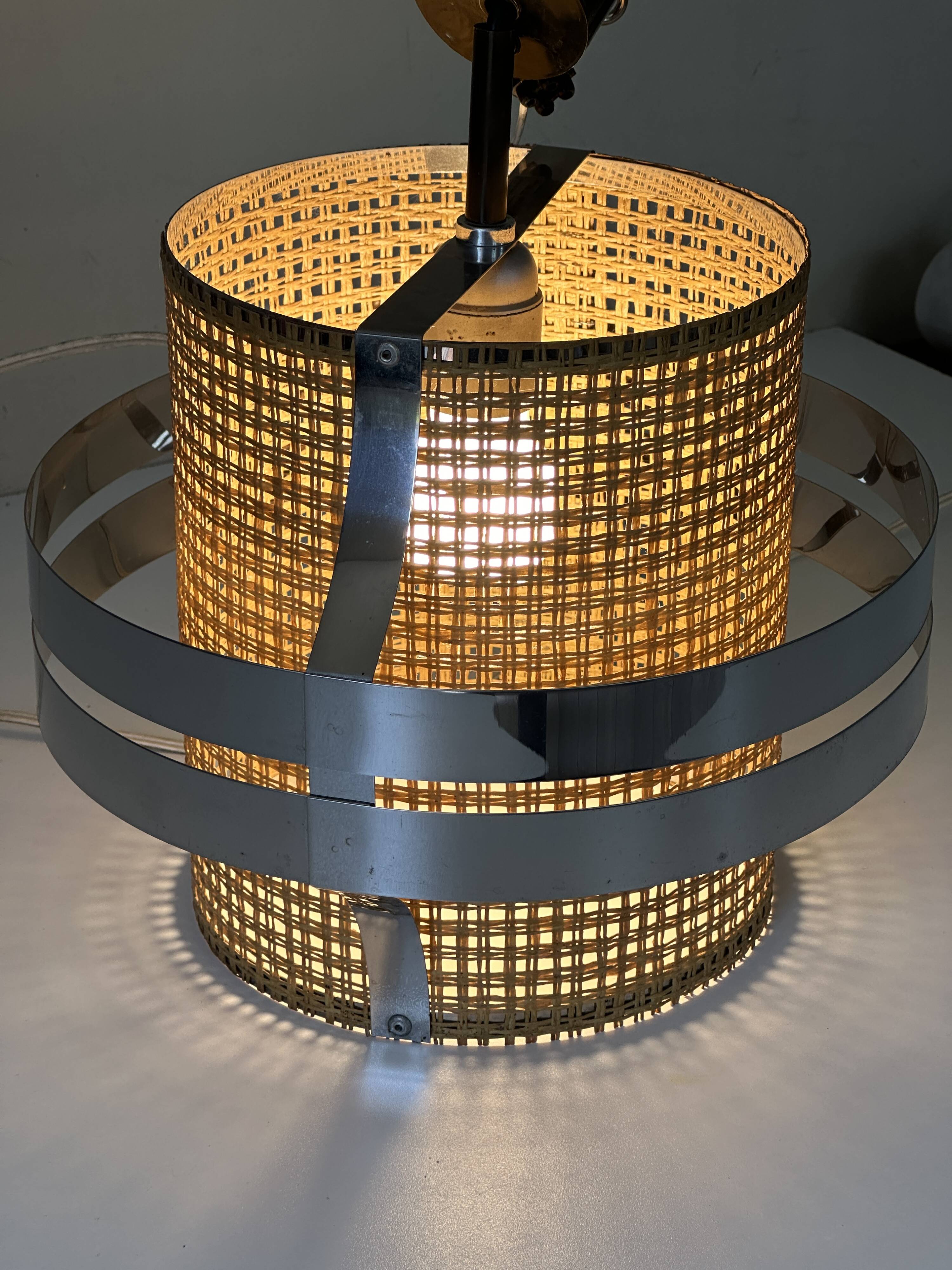 Suspension lustre design années 70