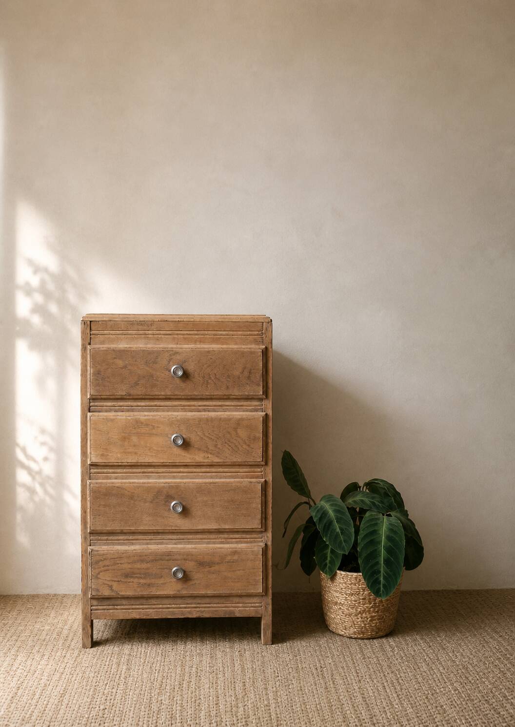 Renovated antique chest of drawers