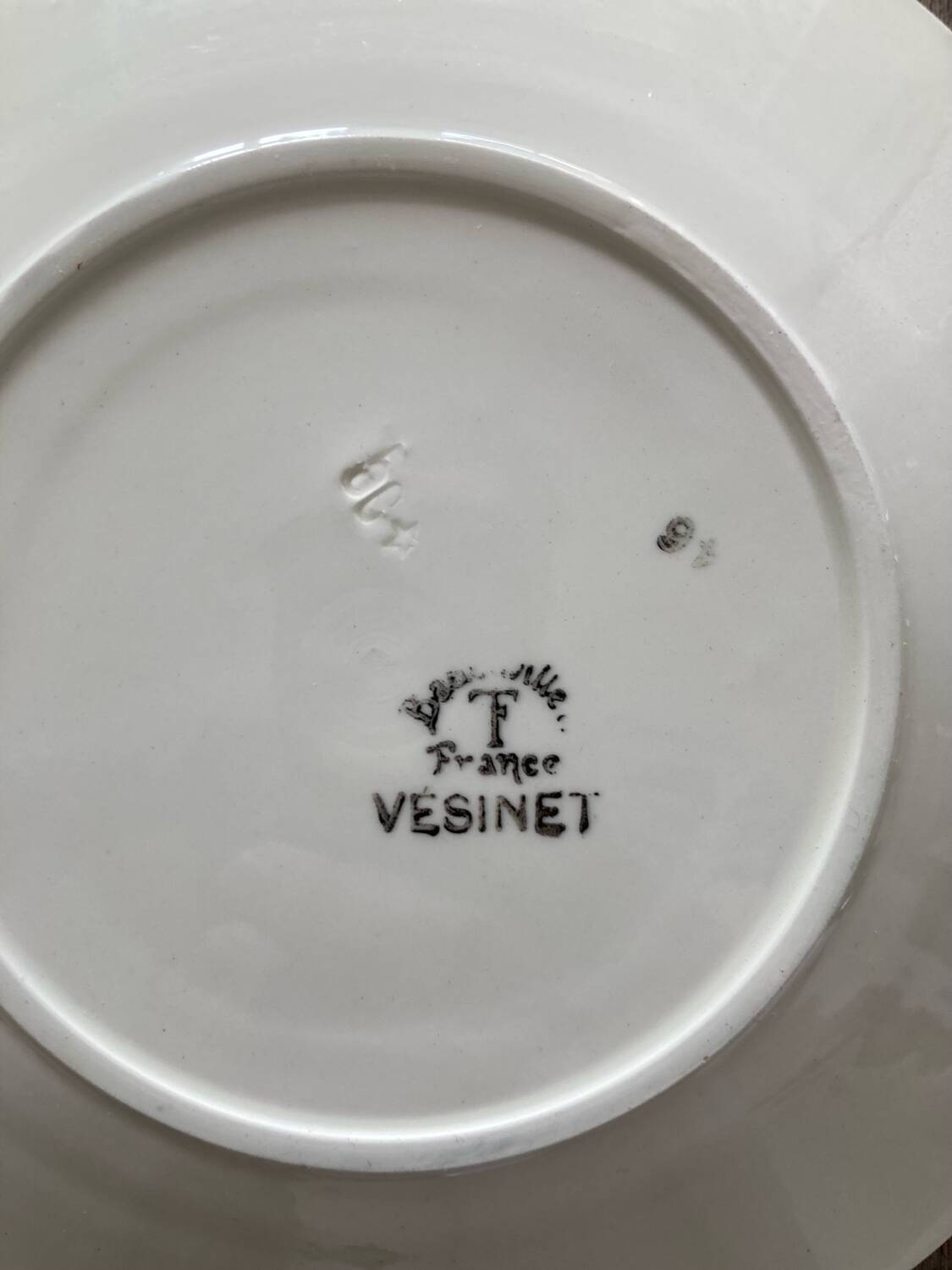 Badonviller dessert plates - Vésinet - Art Deco