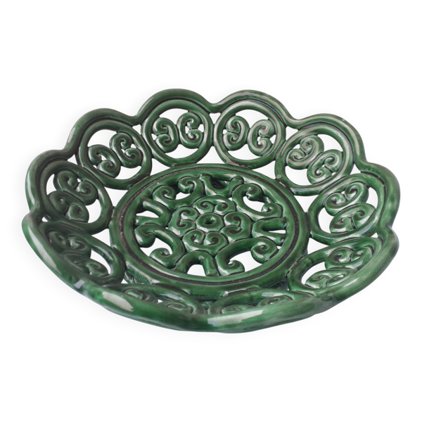 Coupe verte en céramique