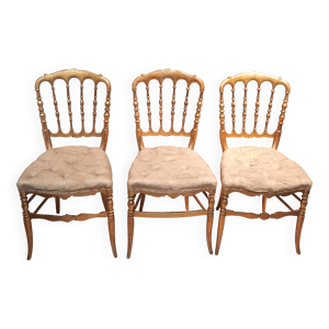 Serie de 3 chaises Napoléon