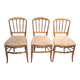 Set of 3 Napoleon III chairs in gilded wood
