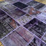Purple patchwork mat
