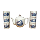 Vintage bird cups and teapot