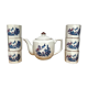 Vintage bird cups and teapot
