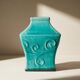 Glazed blue ceramic vase – Celadon style Chinese work