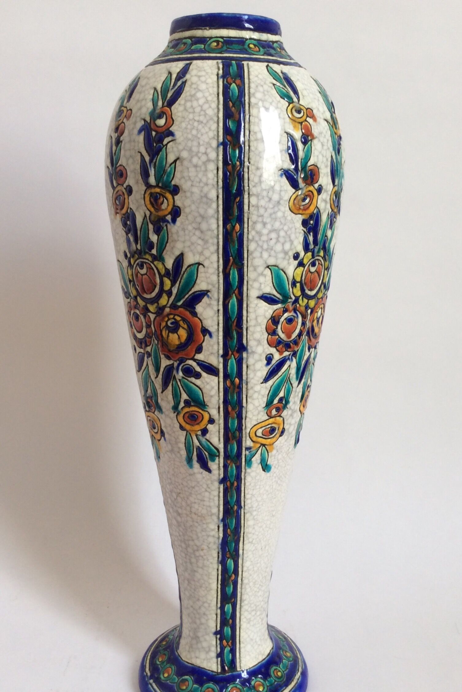 Bosch La Louvière earthenware vase