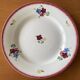 6 antique flat plates in Sarreguemines earthenware