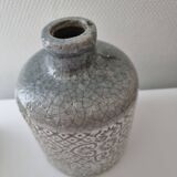 glazed stoneware bottle vase