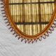 Miroir rotin Italien 60's