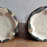 Gustave de Bruyn Pair of Art Nouveau slip vases