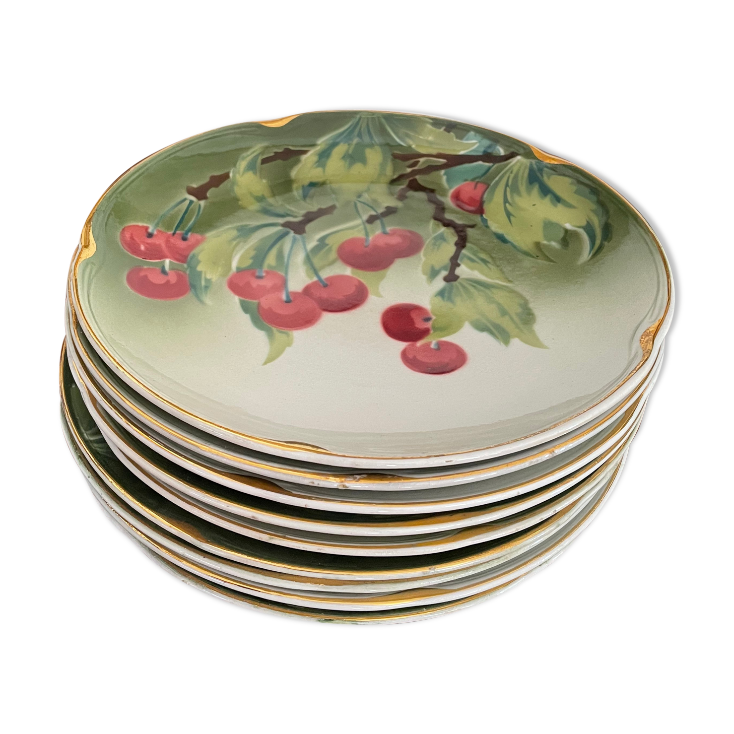 10 K&G Lunéville dessert plates