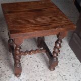 Louis XIII style side shelf, in walnut