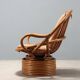 Pair of swivel armchairs in bamboo, 1960s