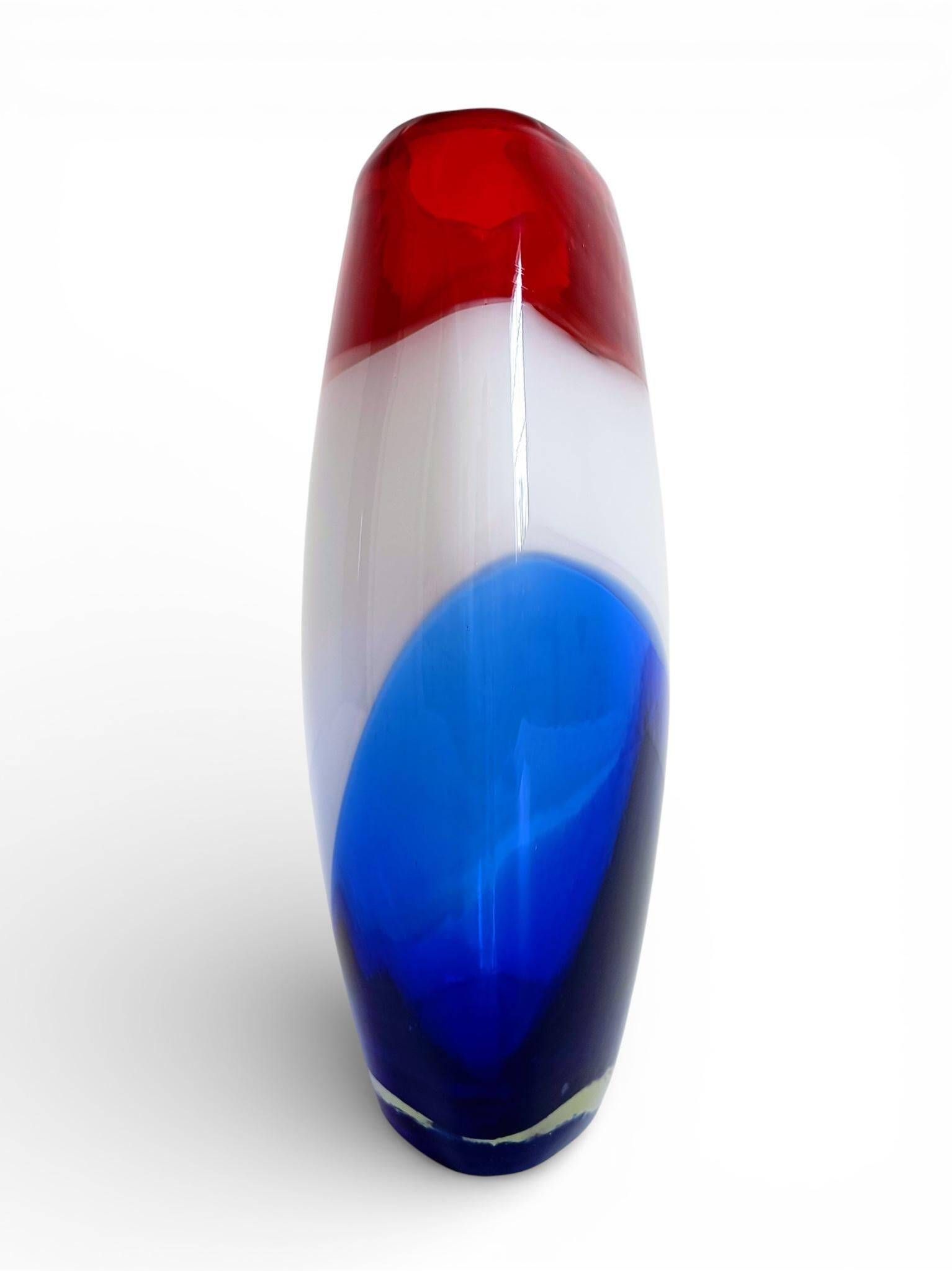 Post-Modern Murano Art Glass Vase by Cose Belle, Italy, 1980s