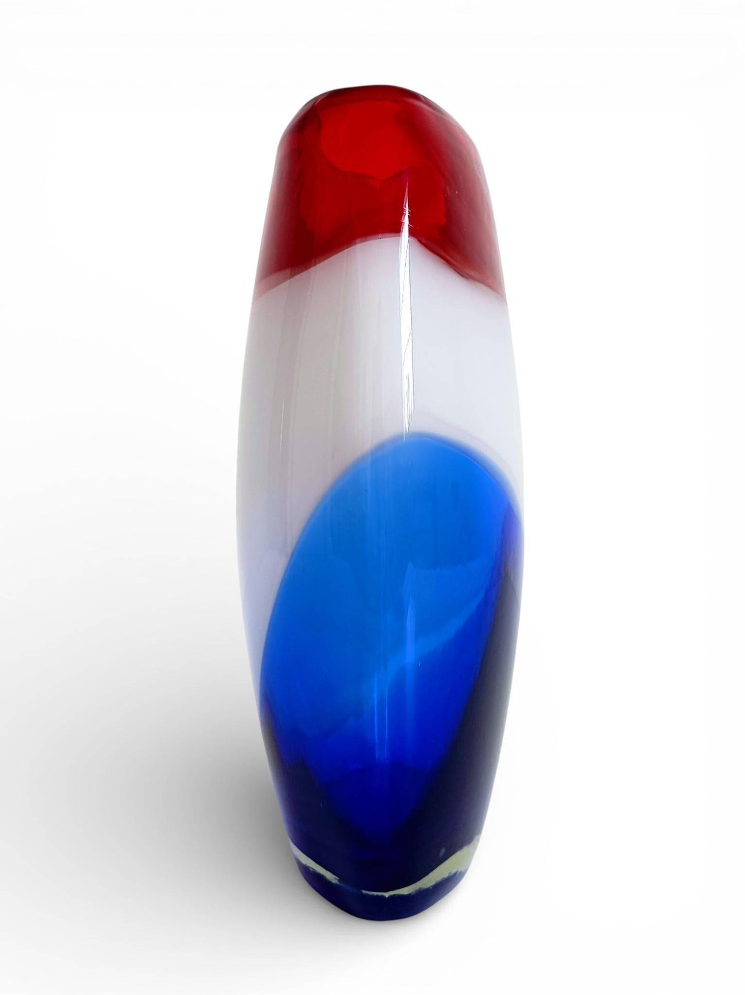 Post-Modern Murano Art Glass Vase by Cose Belle, Italy, 1980s