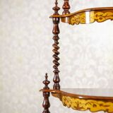 Late 19th Century Inlaid Corner Shelf, 1890s