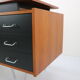 Cees Braakman teak desk with triangle legs for Pastoe