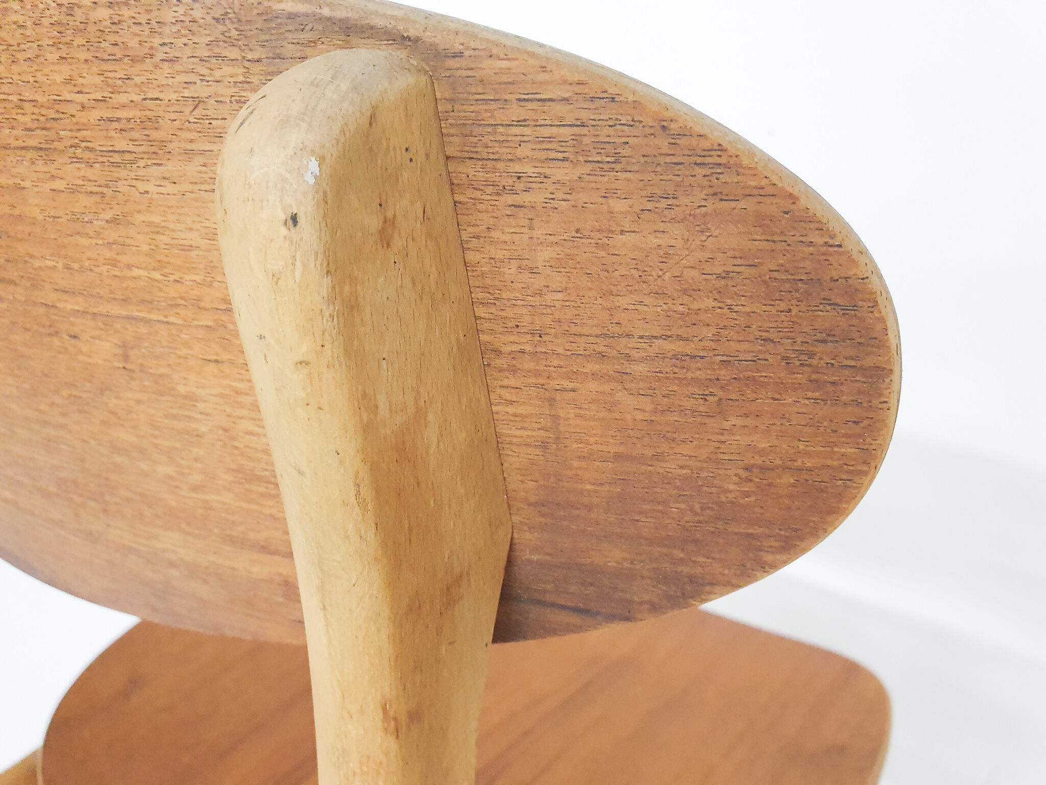 Set of four teak plywood chairs, The Netherlands 1950's