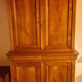 buffet 2 bodies 4 doors Louis Philippe Solid cherry (Charles Louis Hugon)
