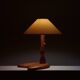 Beautiful one of a kind hand carved organic Art deco table lamp