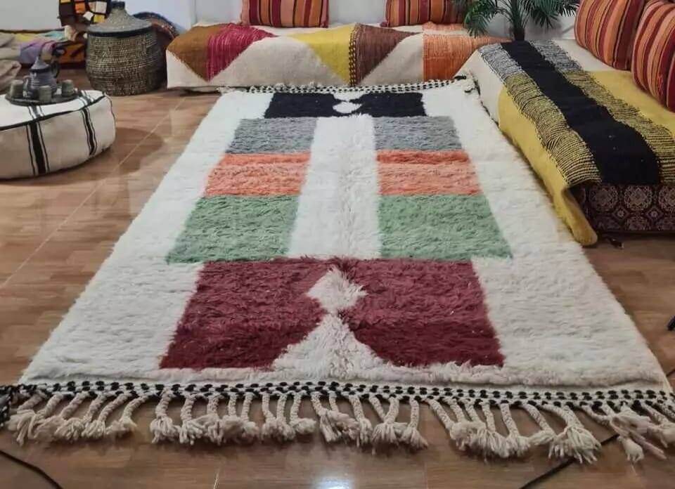 Natural wool rug
