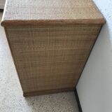 Vintage rattan dresser