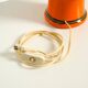 Beautiful 1960s orange ceramic table lamp with Cocoon shade | Made in Italy