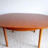 Danish extendable round table 1960