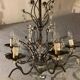 Ivory white iron chandelier