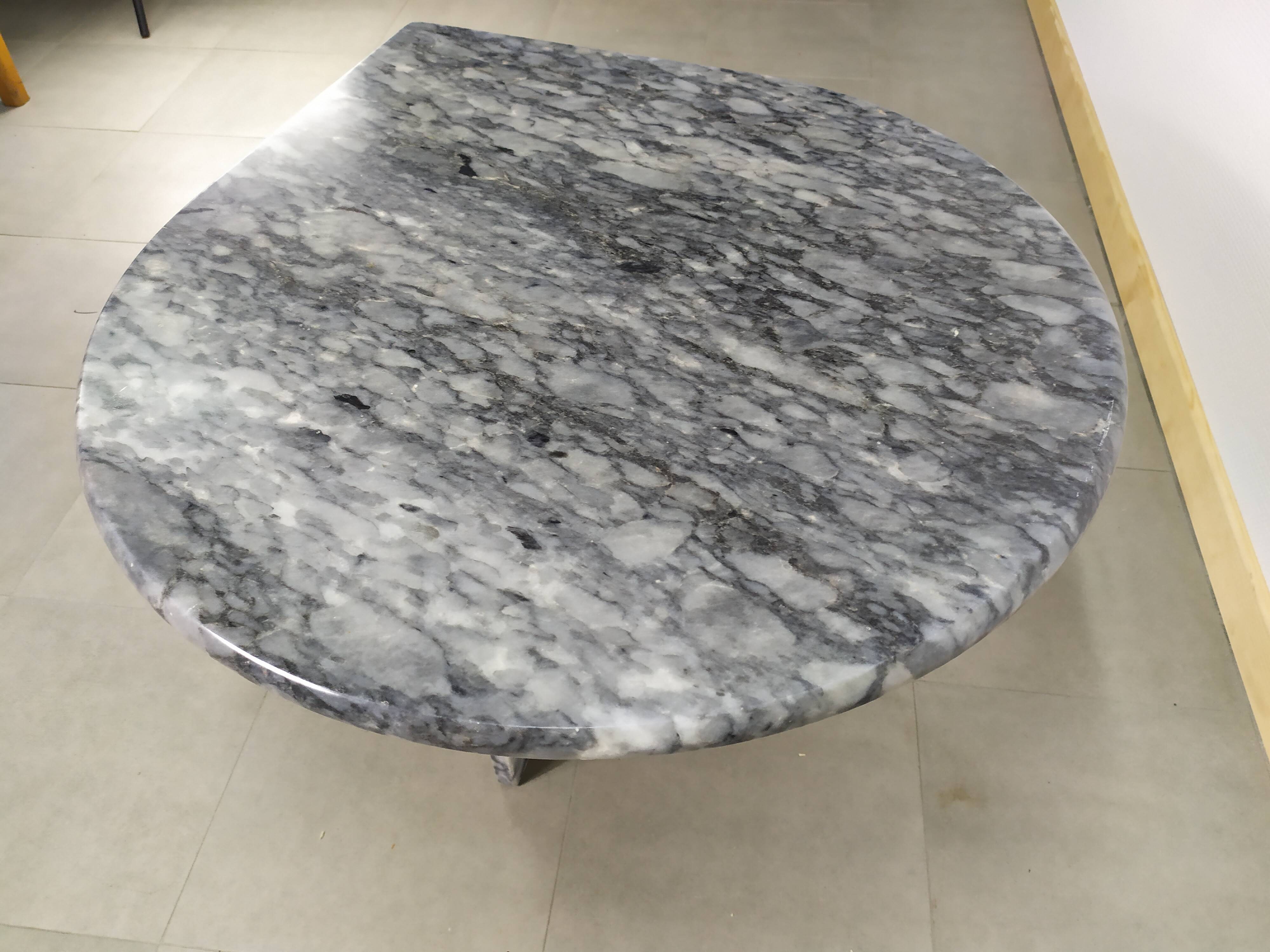 Grey marble coffee table