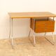 Bureau moderniste tchécoslovaque en chrome et bois, années 1950, Europe
