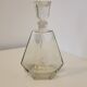 Art Deco geometric glass whisky decanter 550 ml