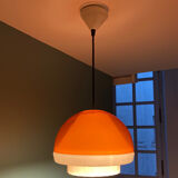 Suspension Space Age orange et blanche