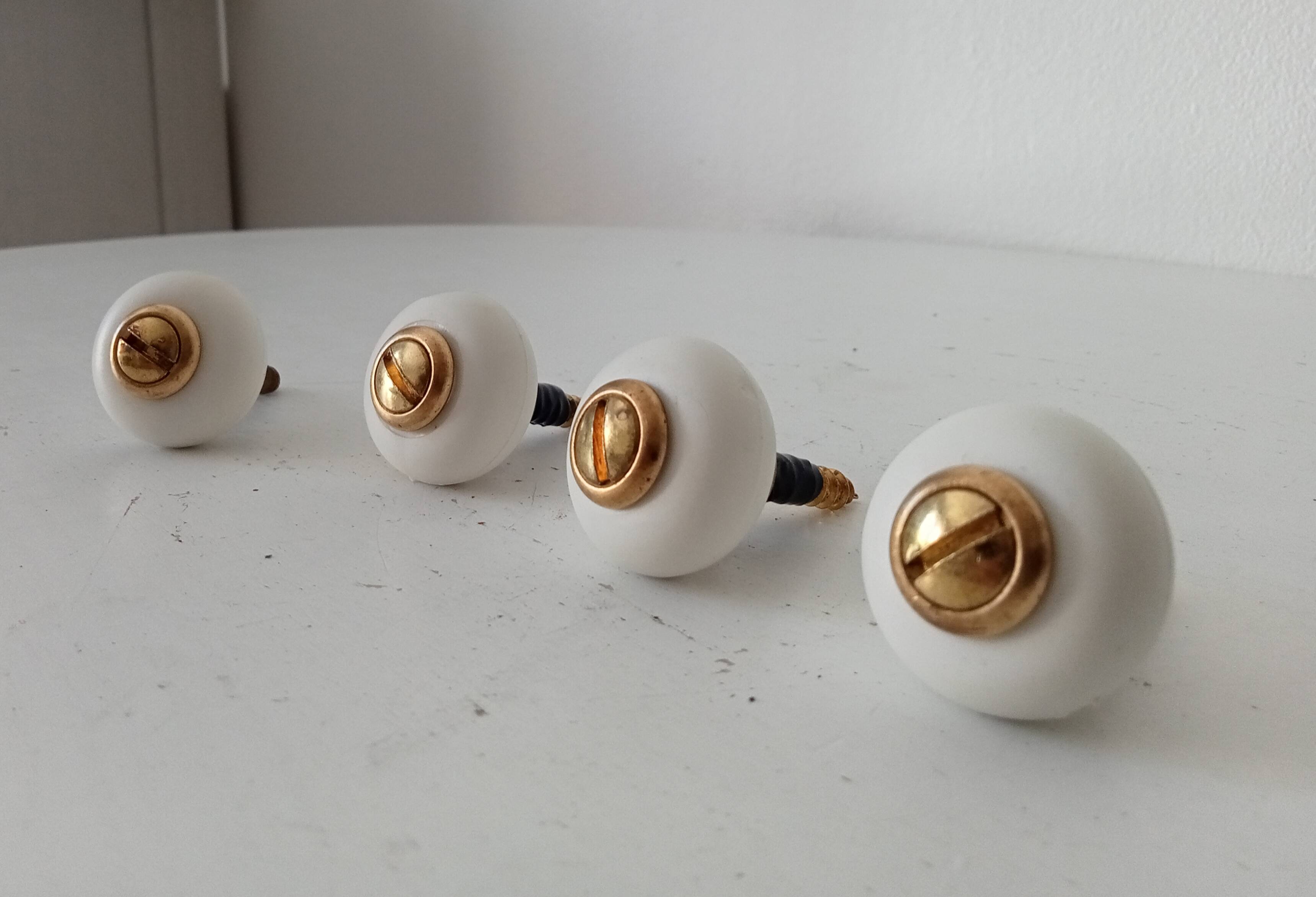 Pair of vintage furniture handles from the 70s