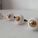 Paire de poignées de meuble vintage années 70
