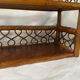 Vintage rattan shelf